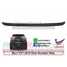 Perodua Myvi VVTi (3rd Gen) 2018 Custom Fit Original ABS Car Rear Bumper Step Scratch Guard Garnish Protector